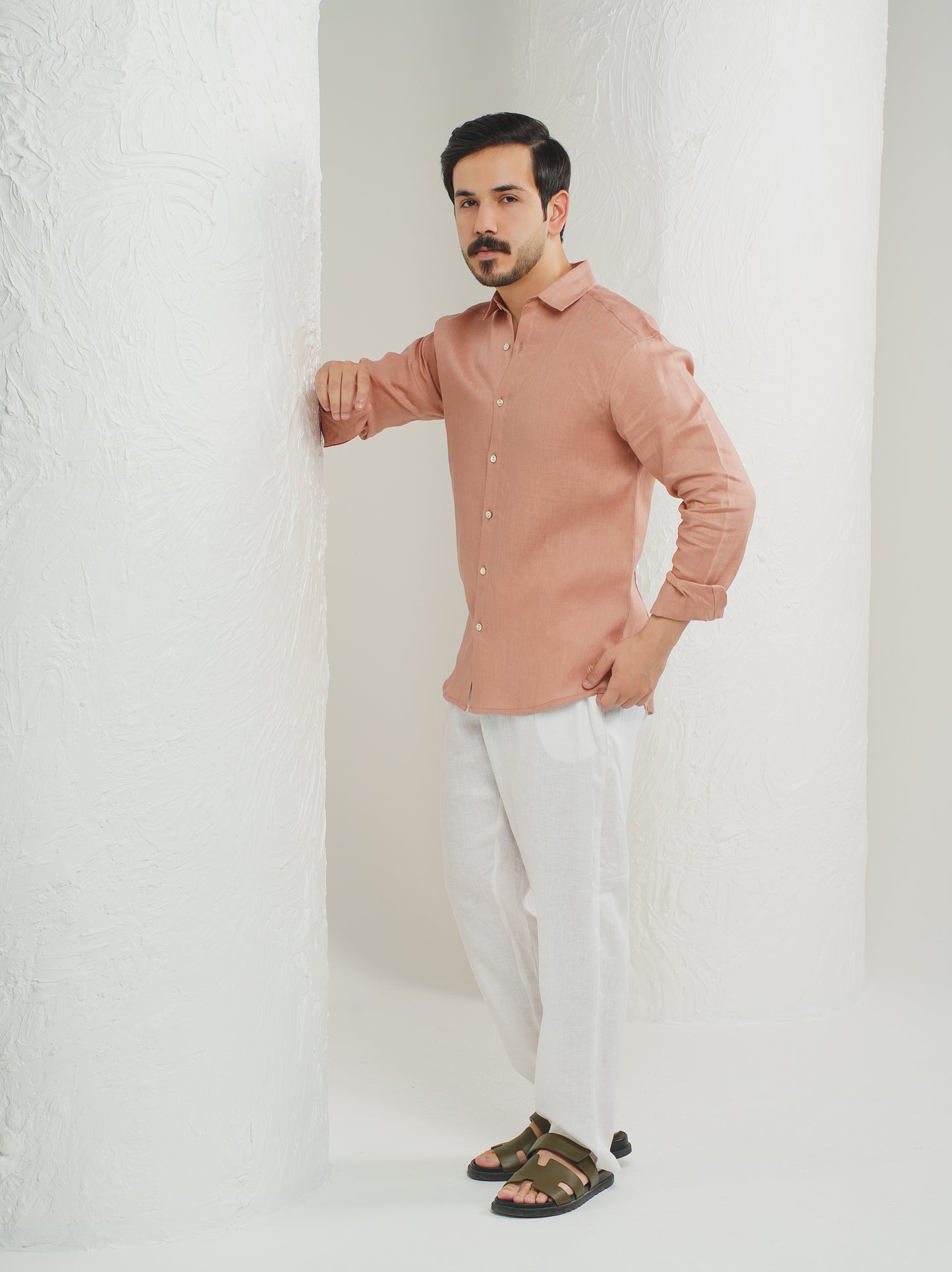 Linen- Peach Amber