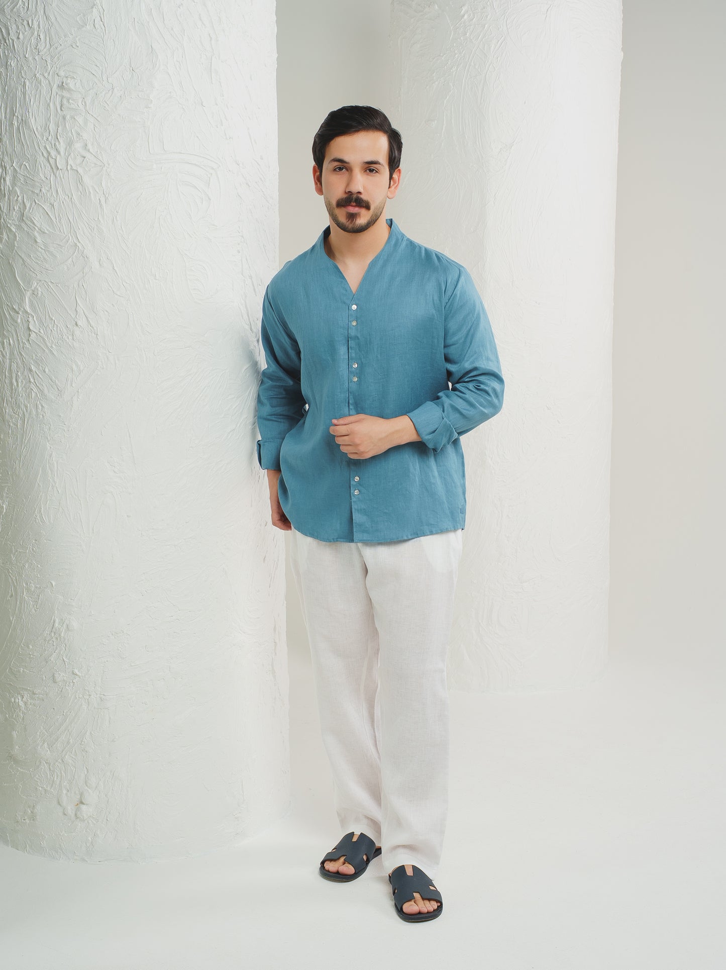 Linen- Harbour Blue