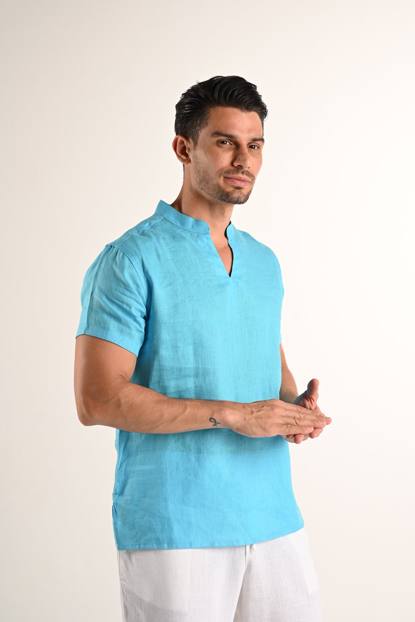 Short Sleeve - Dark skyblue