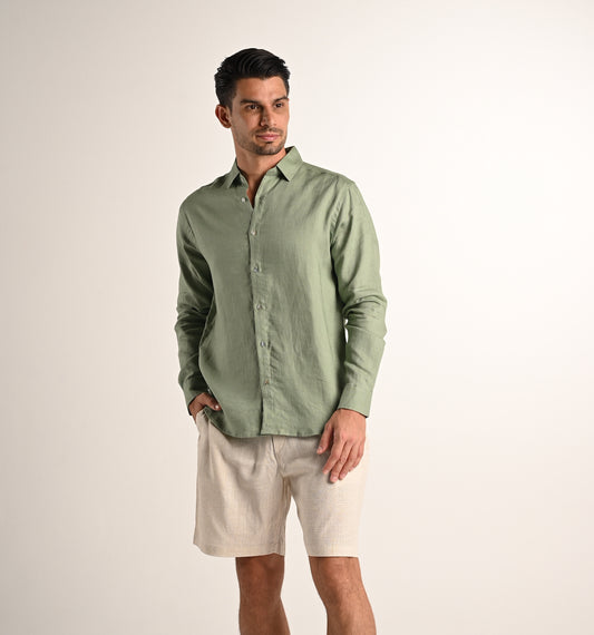 Linen - Olive Green