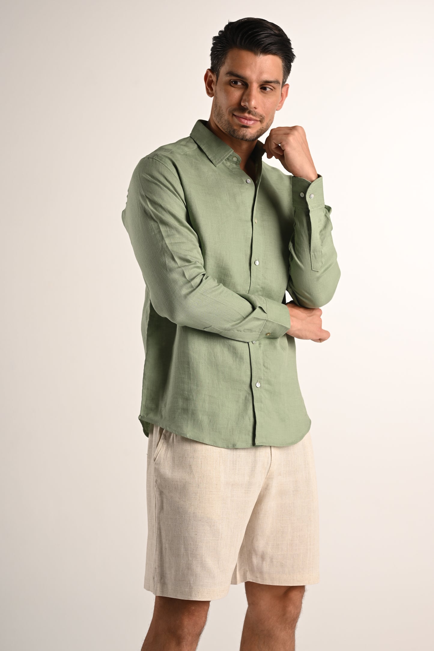 Linen - Olive Green