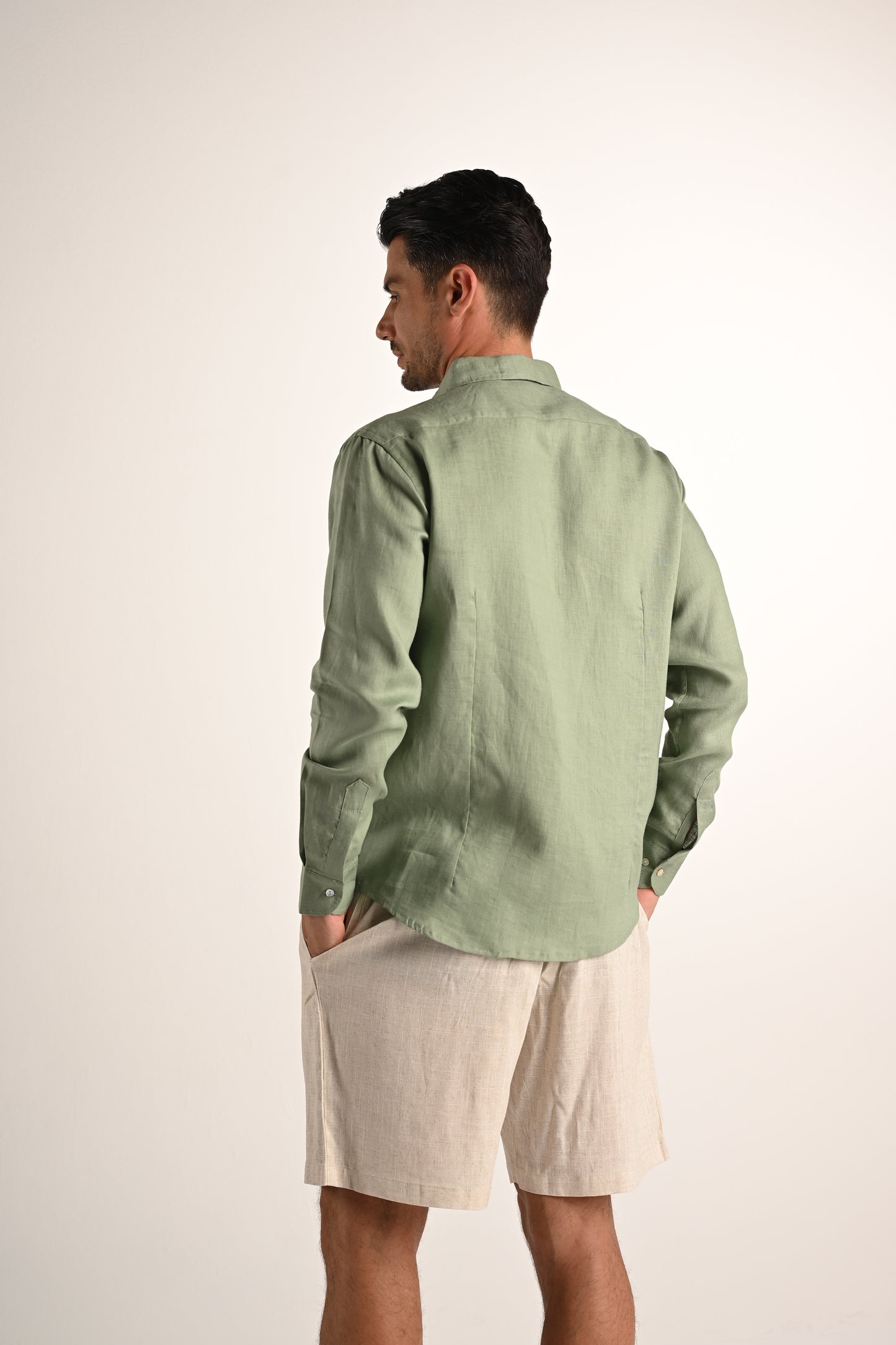 Linen - Olive Green