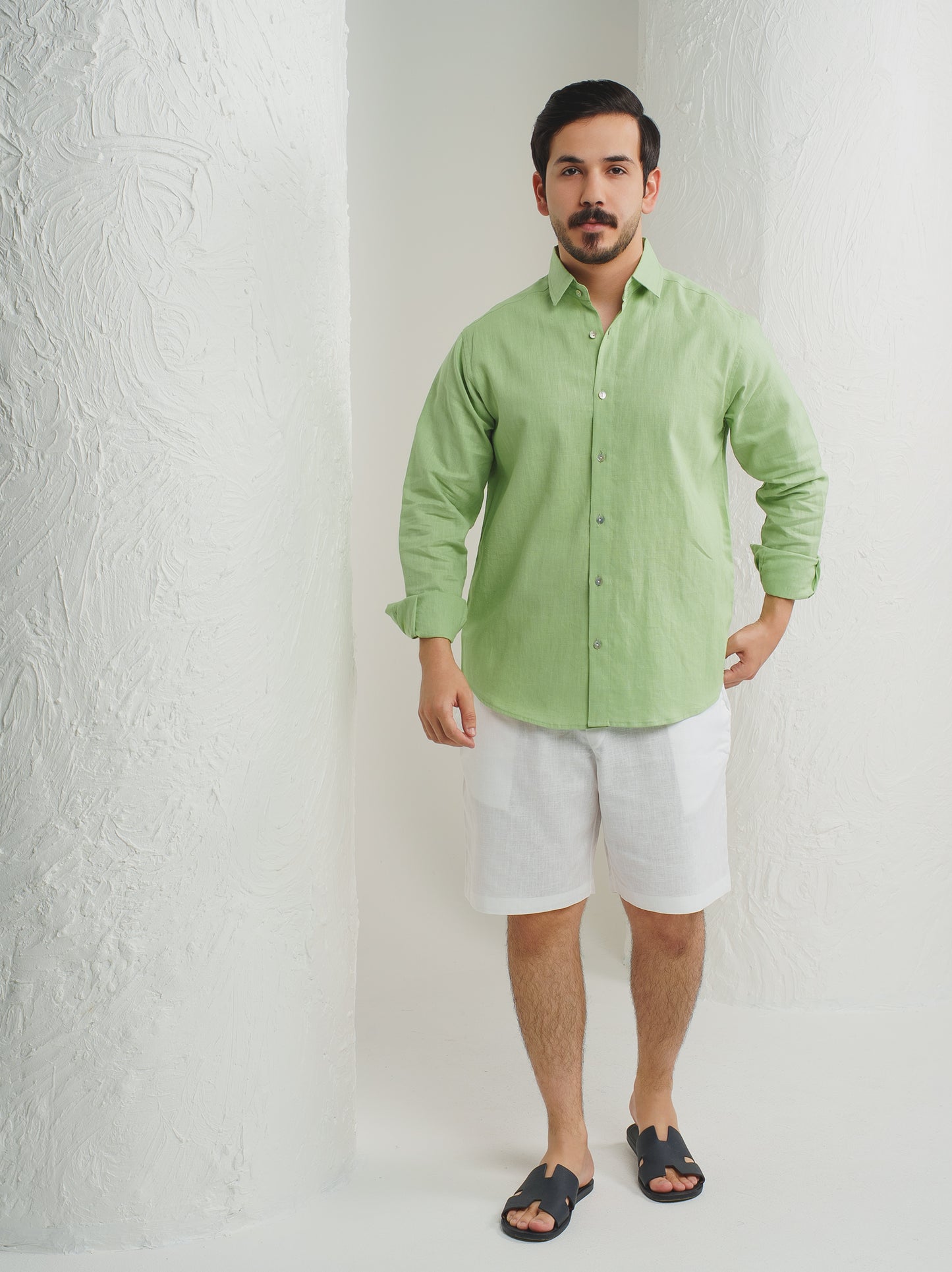 Linen-  Matcha Green