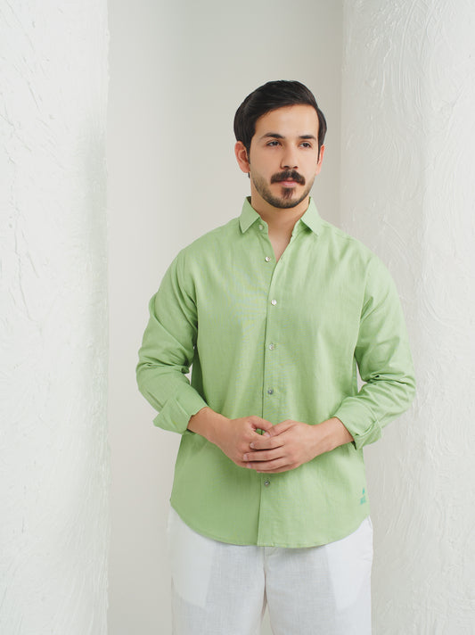 Linen-  Matcha Green