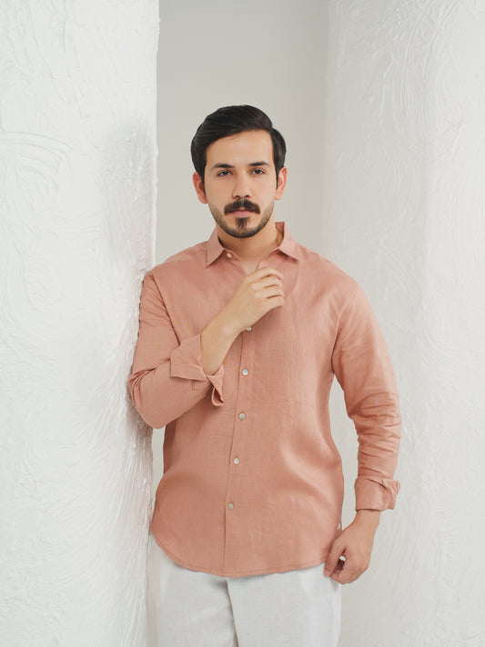 Linen- Peach Amber