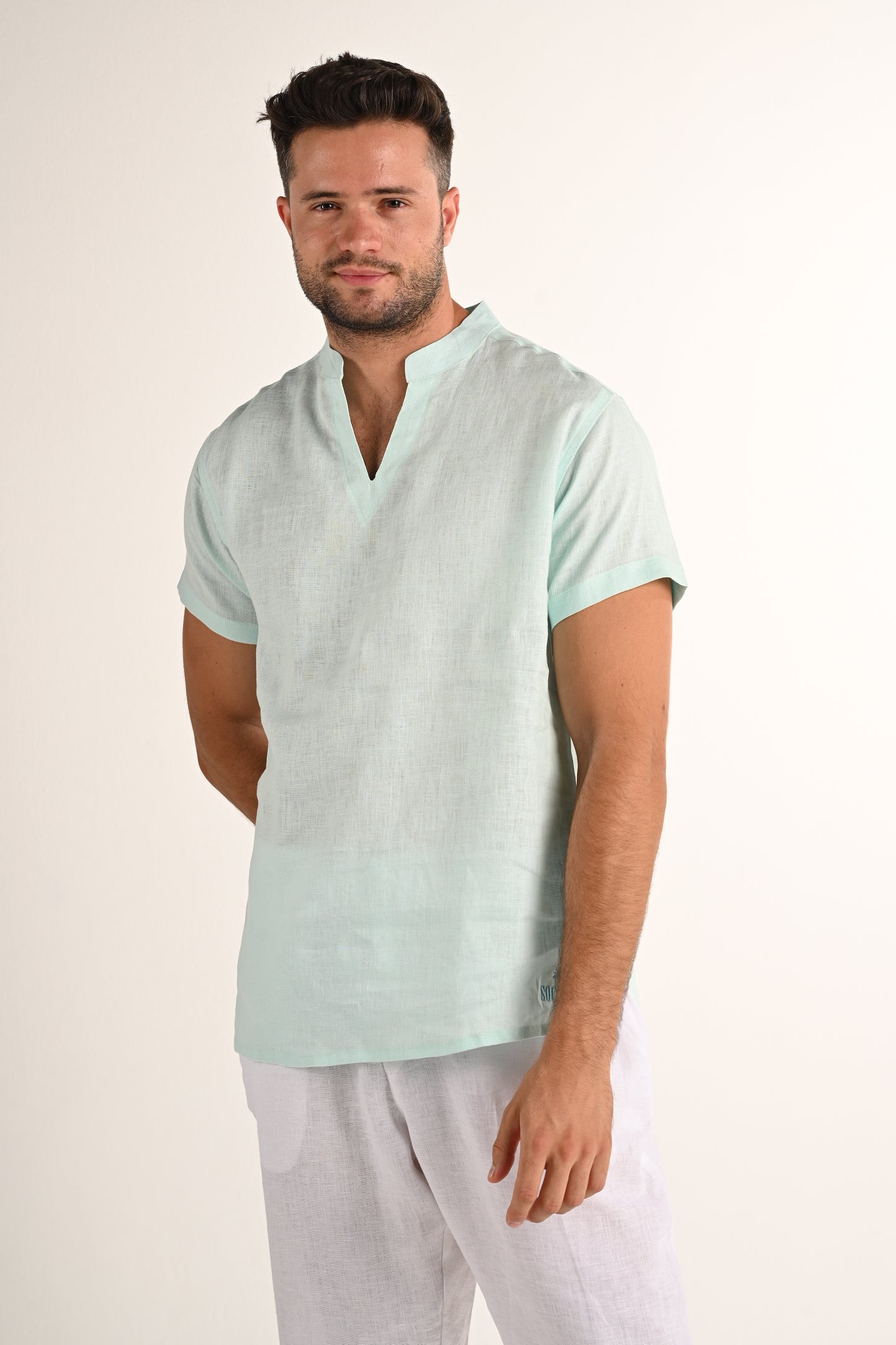 Short sleeve Light Turquoise