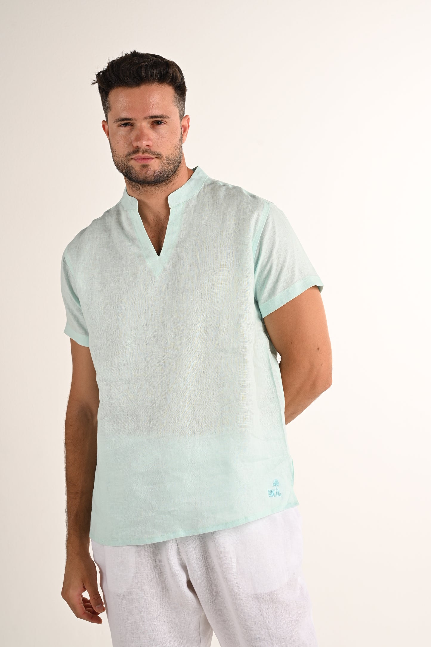 Short sleeve Light Turquoise